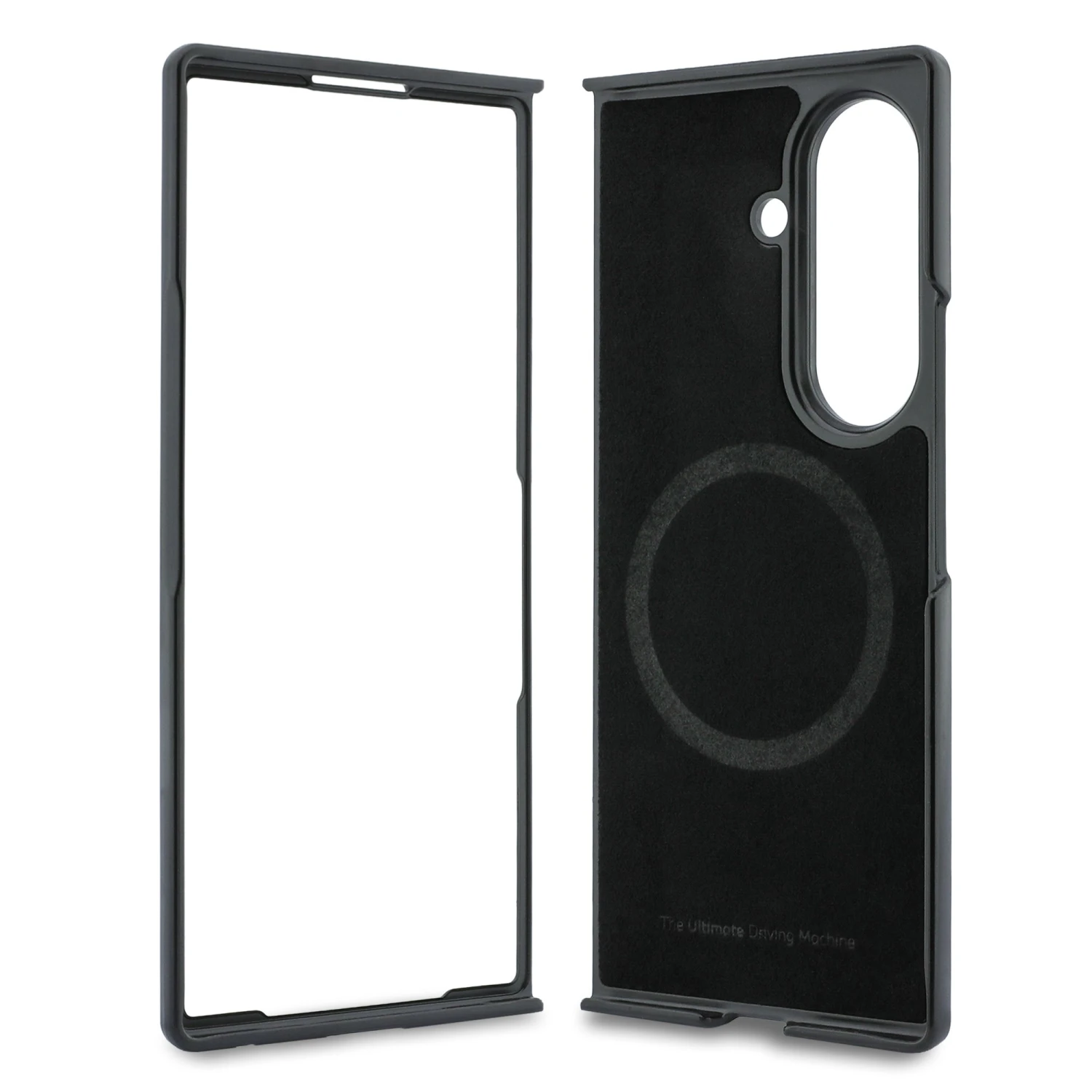 BMW M PU Perforated Tricolor Stripe Magnetic Zadní Kryt pro Samsung Galaxy Z Fold 8 Ultra Black