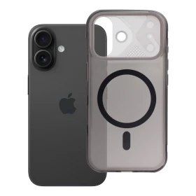 Case for iPhone 16 Aurora compatible with MagSafe black