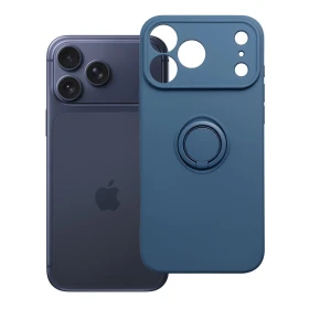 Case for iPhone 17 Pro Max / 18 Pro Max Silicone Ring dark blue