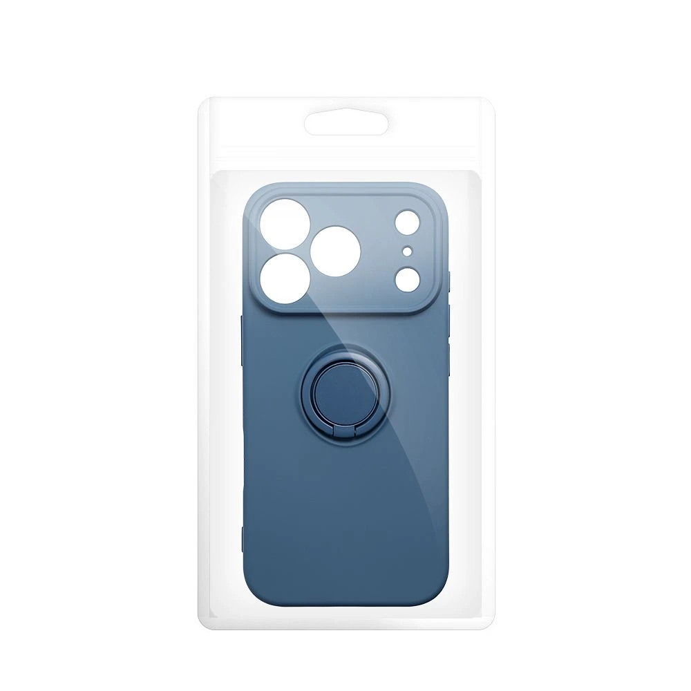 Case for iPhone 17 Pro Max / 18 Pro Max Silicone Ring dark blue