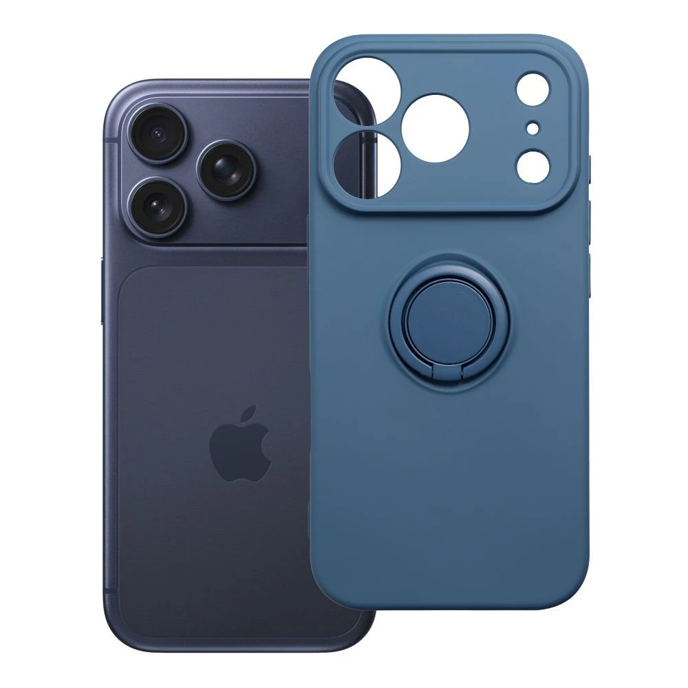 Case for iPhone 17 Pro / 18 Pro Silicone Ring dark blue
