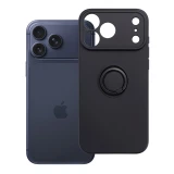 Case for iPhone 17 Pro Max / 18 Pro Max Silicone Ring black