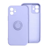 Case for iPhone 17 Pro / 18 Pro (low camera edge) Silicone Ring purple