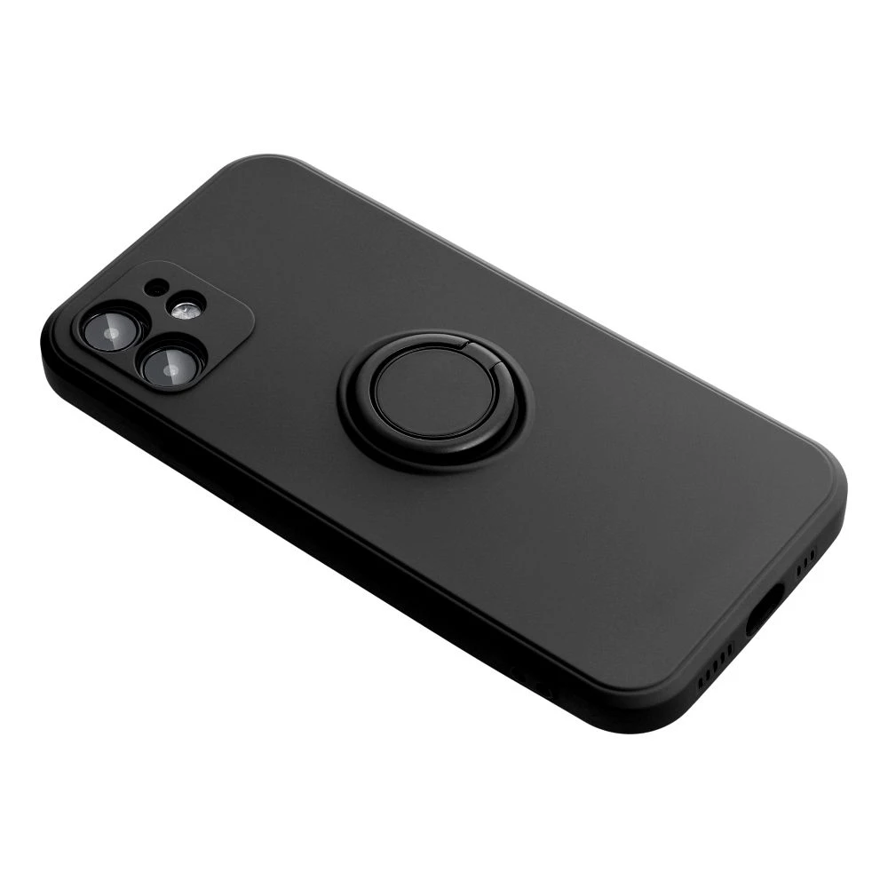 Case for iPhone 17 Pro / 18 Pro (low camera edge) Silicone Ring black