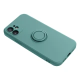 Case for iPhone 17 Pro / 18 Pro (low camera edge) Silicone Ring green