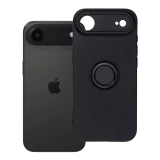 Case for iPhone 17 AIR Silicone Ring black