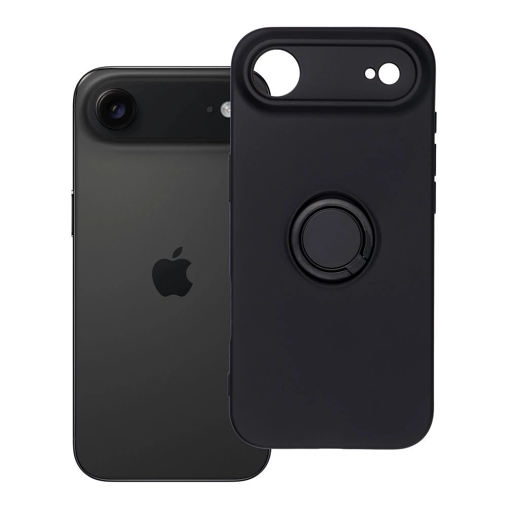 Case for iPhone 17 AIR Silicone Ring black