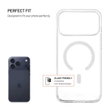 TPU gelový kryt FIXED MagStory AntiUV s podporou MagSafe pro Apple iPhone 17 Pro Max, čirý