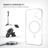 TPU gelový kryt FIXED MagStory AntiUV s podporou MagSafe pro Apple iPhone 17, čirý