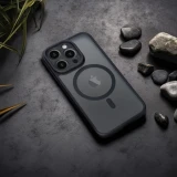 Case for iPhone 17 Pro / 18 Pro Full Matte Mag Cover compatible with MagSafe black