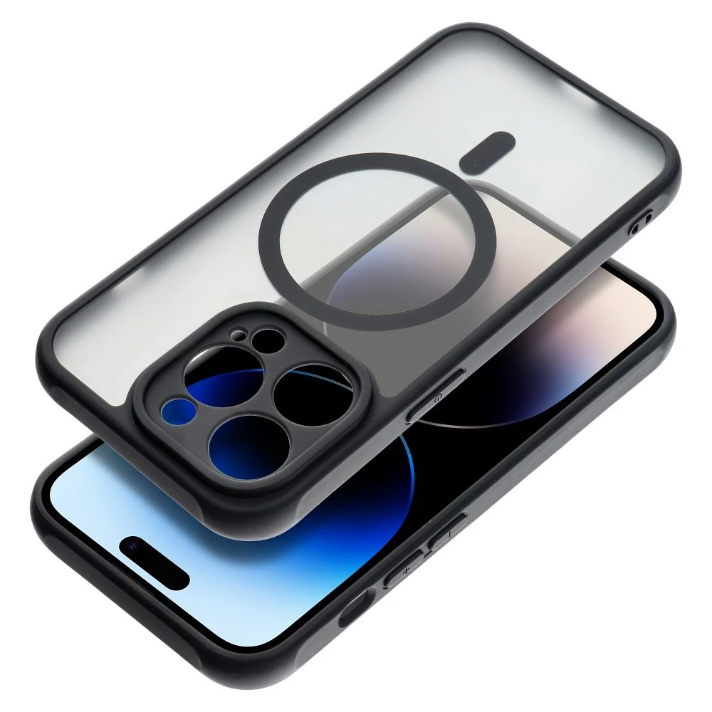 Case for iPhone 17 Pro / 18 Pro Full Matte Mag Cover compatible with MagSafe black