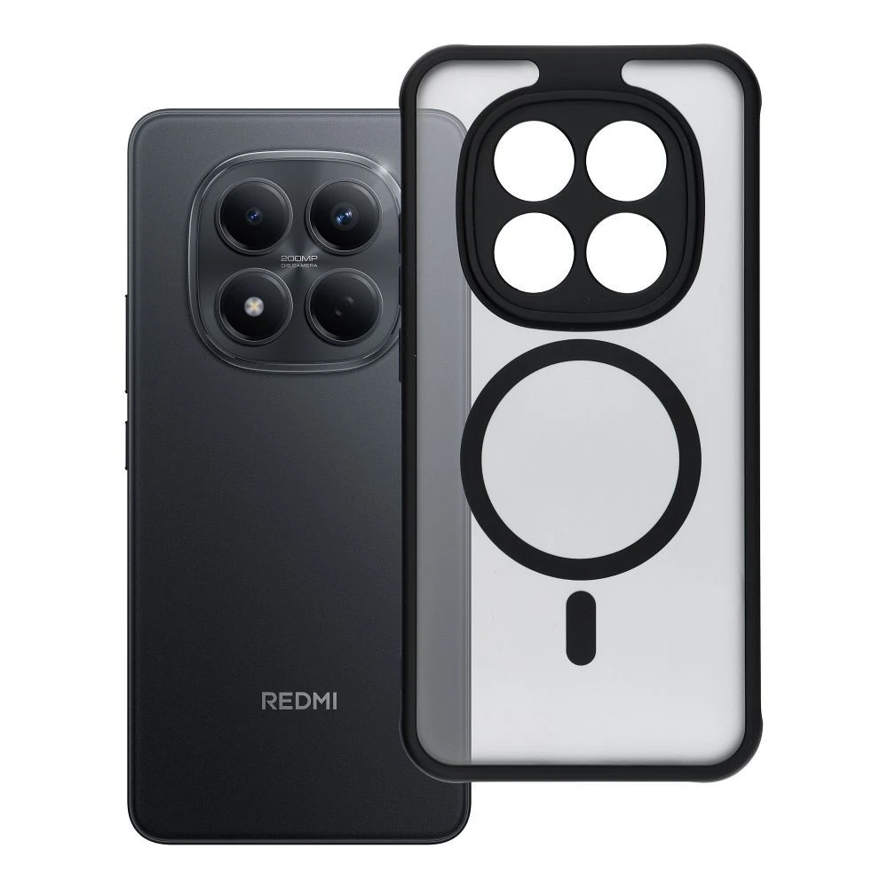 Case for Xiaomi Redmi Note 15 PRO 5G Full Matte Mag Cover compatible with MagSafe black