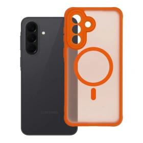 Case for Samsung A37 Full Matte Mag Cover compatible with MagSafe orange