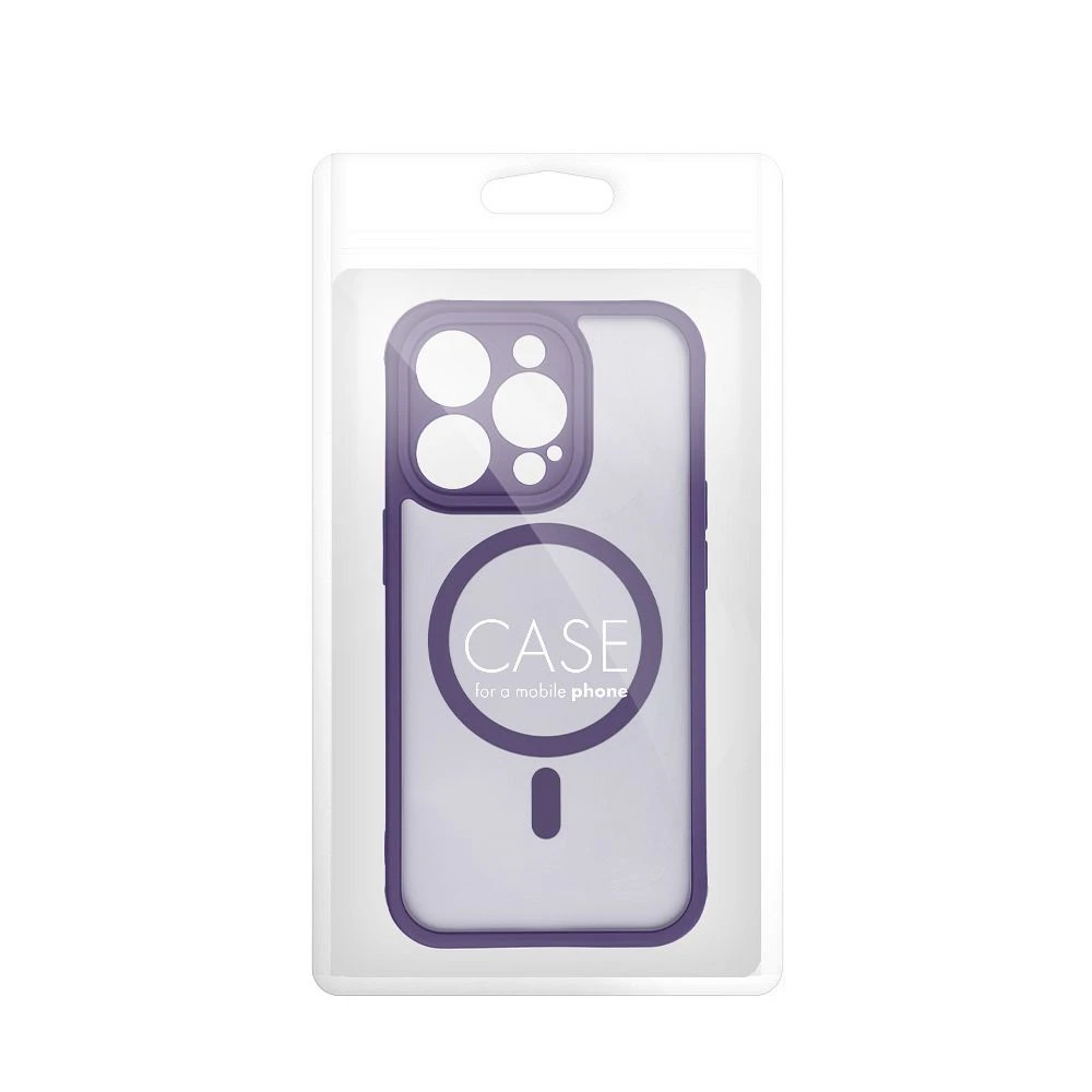 Case for iPhone 15 PRO Full Matte Mag Cover compatible with MagSafe purple