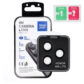 Tempered Glass Camera Lens Protector for Honor 400 LITE Blue Star Easy Install black