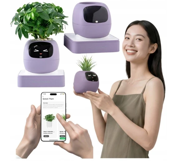 Inteligentní květináč PLANTSIO IVY gen 2 fialová