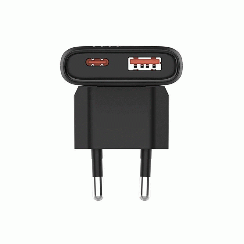 Nabíječka do sítě Allity ATC-02-65WAC 65W, 1xUSB, 1xUSB-C, černá
