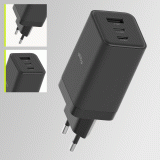 Nabíječka do sítě Allity ATC-01-65WACC 65W, 1xUSB, 2xUSB-C, černá