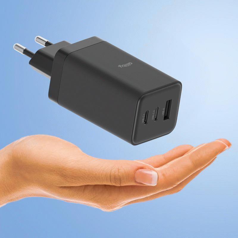 Nabíječka do sítě Allity ATC-01-65WACC 65W, 1xUSB, 2xUSB-C, černá