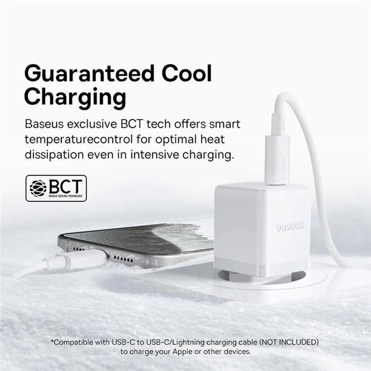 Nabíječka do sítě Baseus Palm 20W, 1xUSB-C, bílá