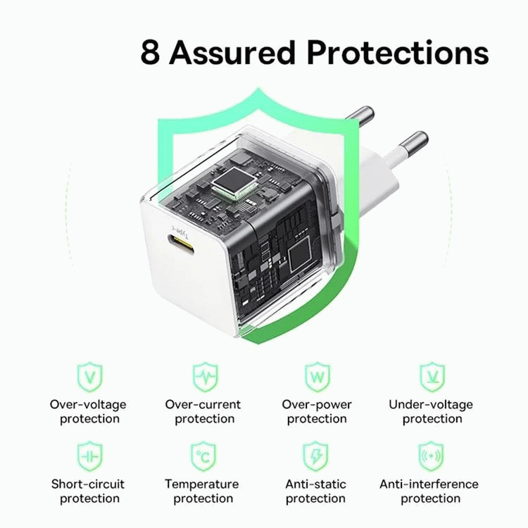 Nabíječka do sítě Baseus Palm 20W, 1xUSB-C, bílá