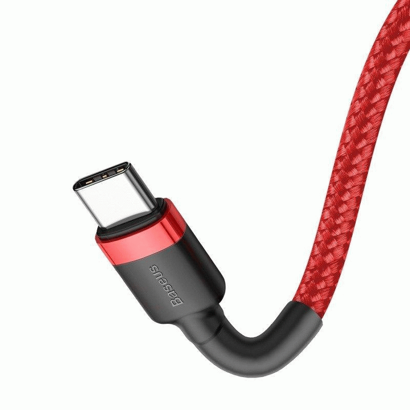 Kabel Baseus Cafule USB-C/USB-C 1m 60W, červená