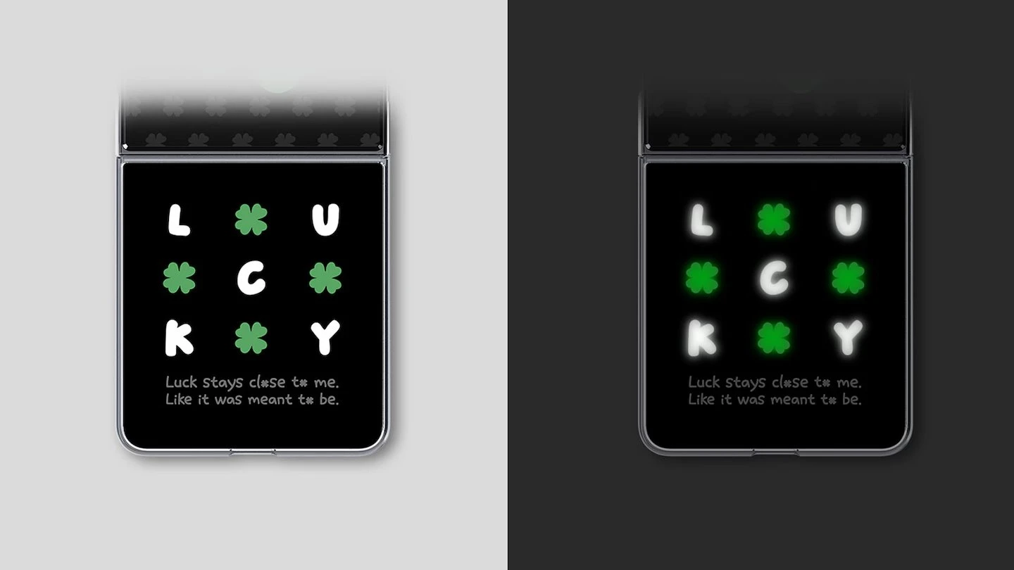 GP-FFF776CUC Samsung FlipSuit Lucky Clover Kryt pro Galaxy Z Flip 8