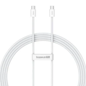 Kabel Baseus Superior 2 USB-C/USB-C 2m 100W, bílá