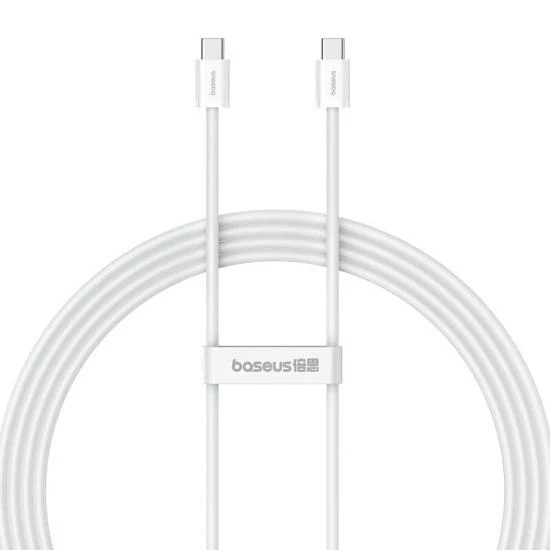 Kabel Baseus Superior 2 USB-C/USB-C 2m 100W, bílá