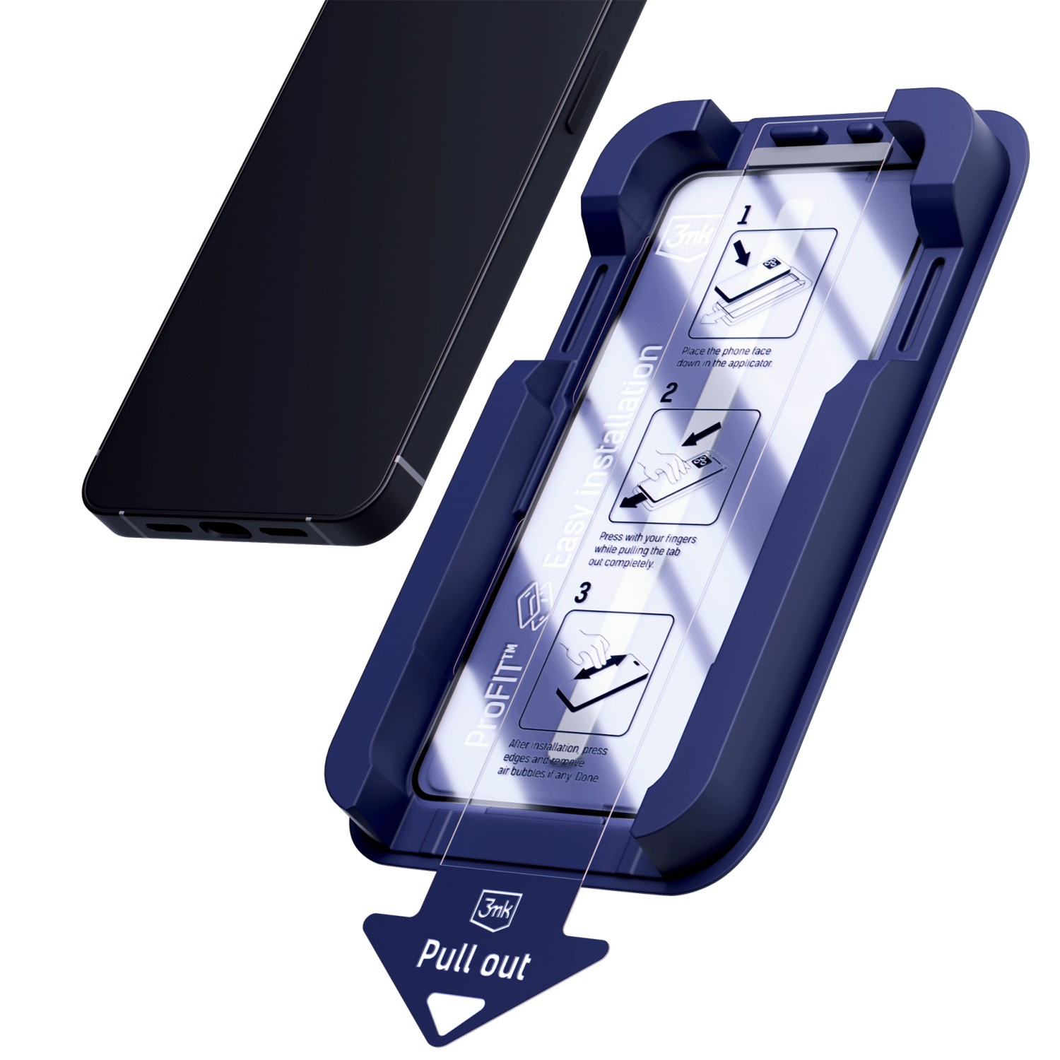Tvrzené sklo 3mk HardGlass Max Privacy FrameFit pro Apple iPhone 16 Pro Max
