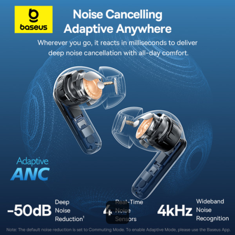 Bluetooth sluchátka Baseus Bass BP1 Pro, černá