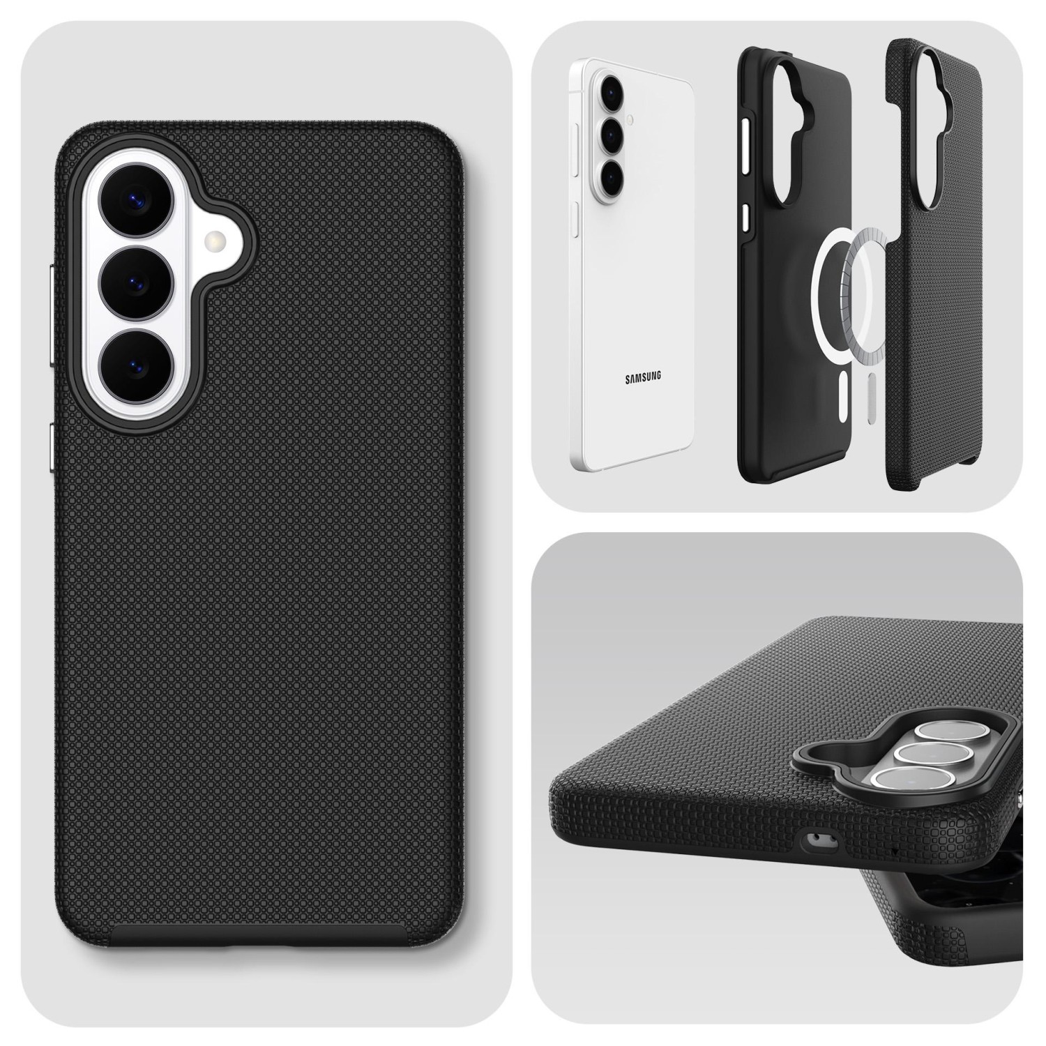 3mk ochranný kryt Hardy Shockproof MagCase pro Samsung Galaxy S26+, černá