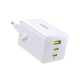 Nabíječka do sítě Baseus EnerFill FE11 100W 2xUSB-C, 1xUSB, bílá
