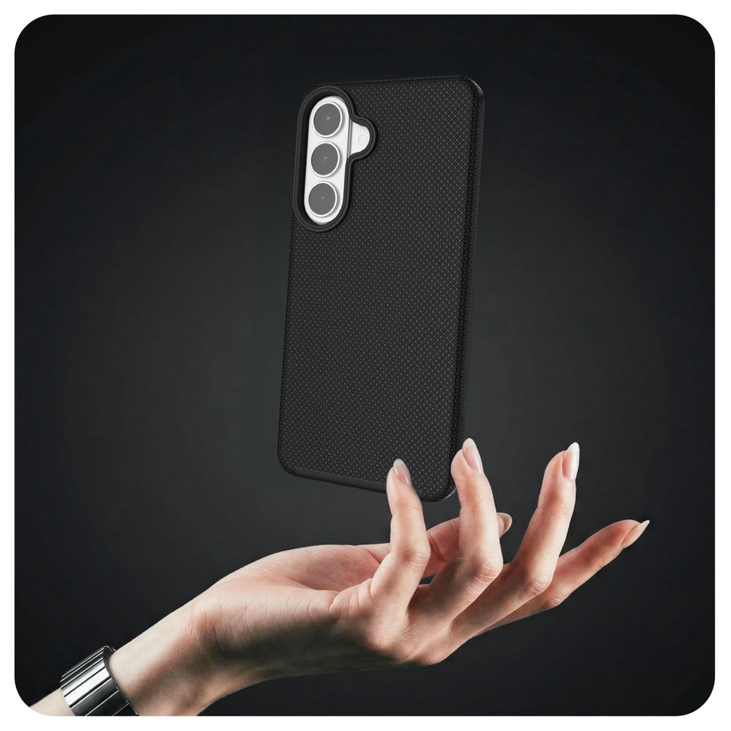 3mk ochranný kryt Hardy Shockproof MagCase pro Apple iPhone 17 Pro Max, černá