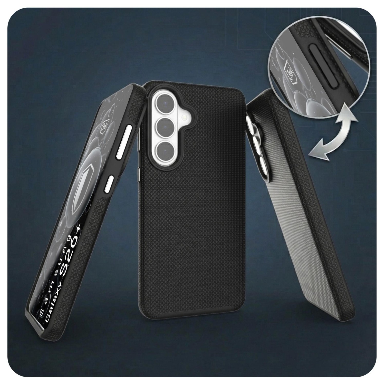 3mk ochranný kryt Hardy Shockproof MagCase pro Apple iPhone 17, černá