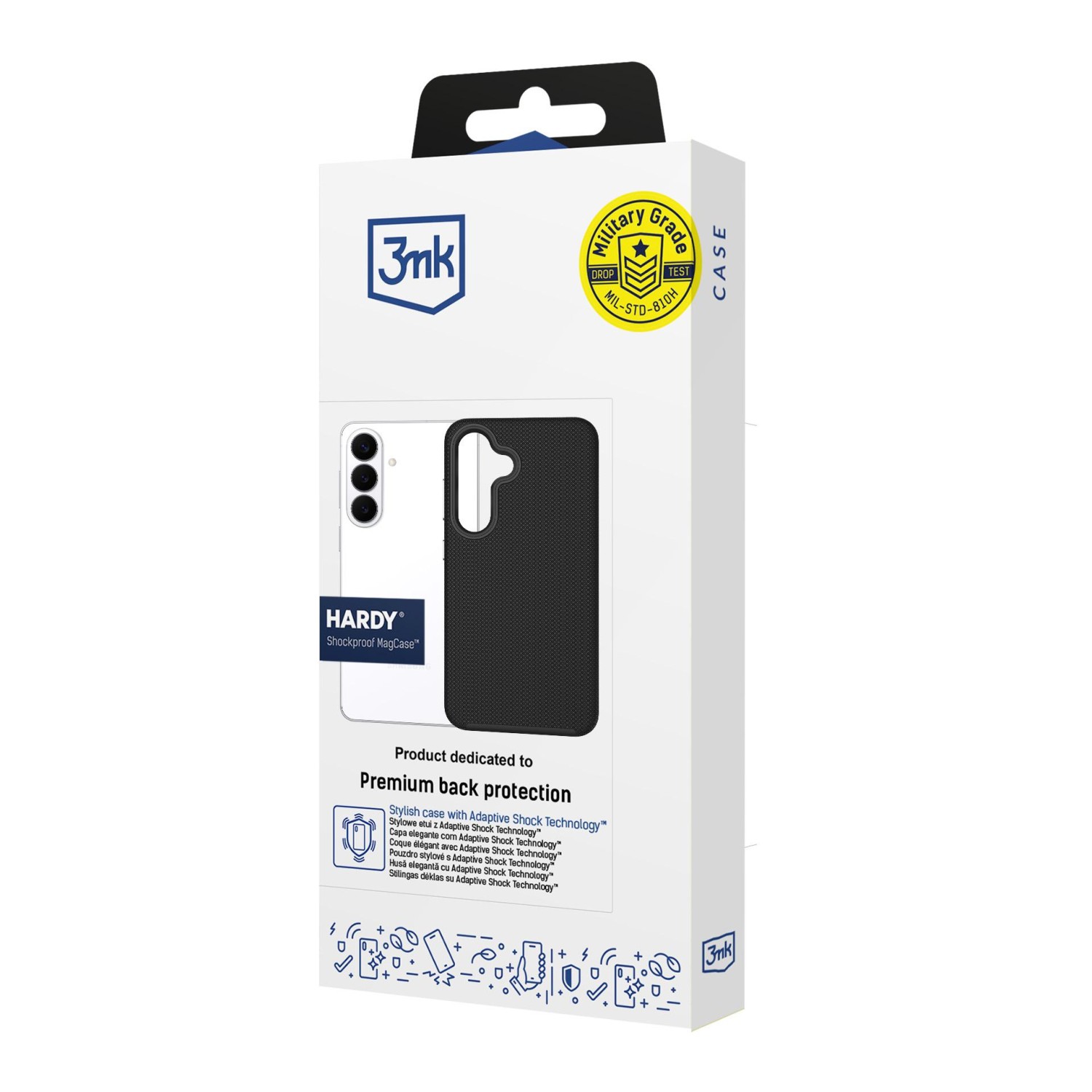 3mk ochranný kryt Hardy Shockproof MagCase pro Apple iPhone 17, černá