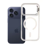 Case for iPhone 17 Pro / 18 Pro Forcell F-Protect Shadow Stand Premium compatible with MagSafe silver