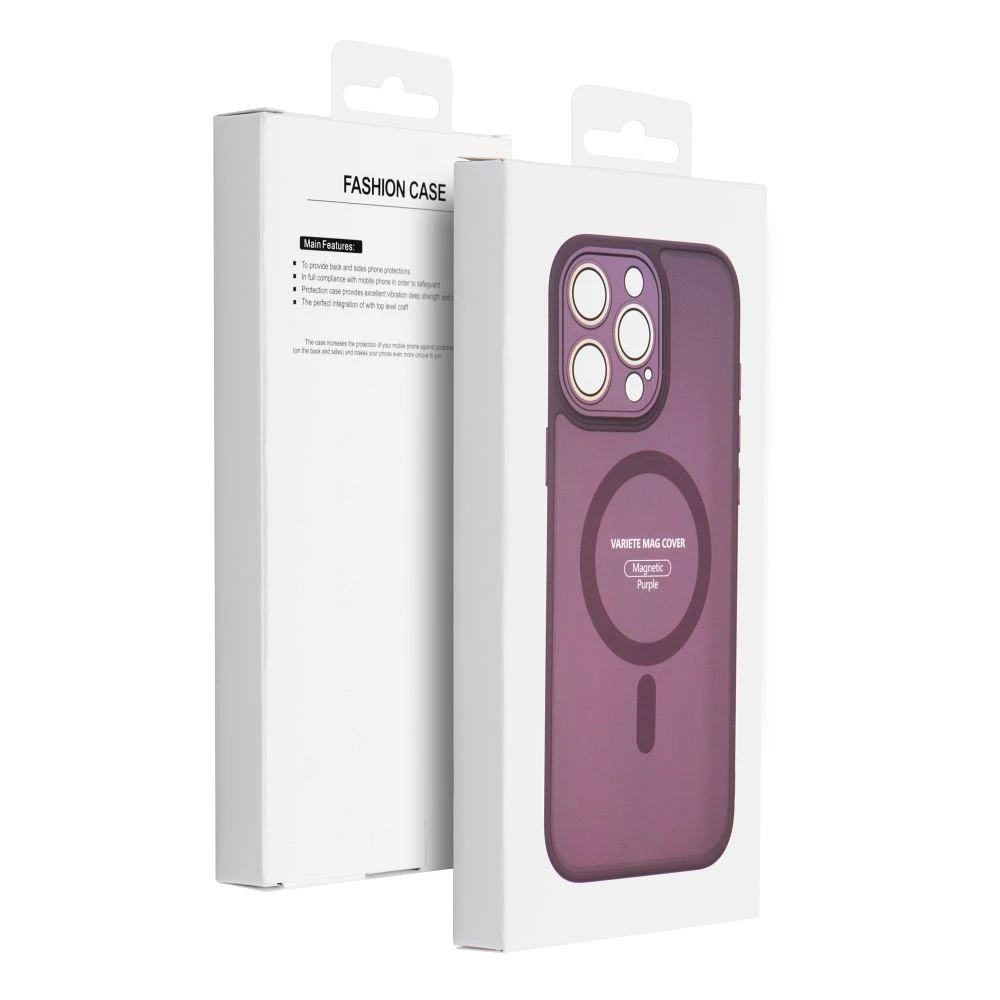 Case for iPhone 17 Pro Max / 18 Pro Max Variete Mag Cover compatible with MagSafe purple