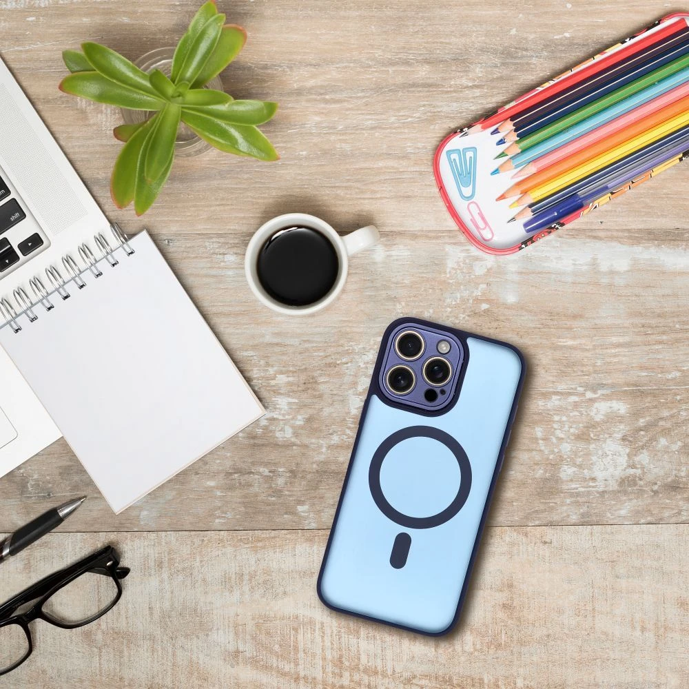 Case for Samsung A27 Variete Mag Cover compatible with MagSafe navy blue