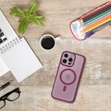 Zadní kryt VARIETE MAG COVER Case compatible with MagSafe pro Samsung Galaxy A27, fialová