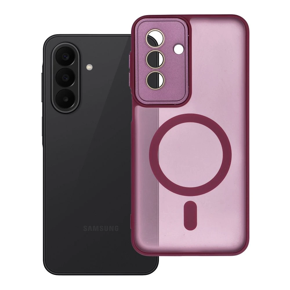 Zadní kryt VARIETE MAG COVER Case compatible with MagSafe pro Samsung Galaxy A27, fialová