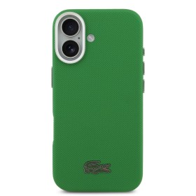 Lacoste PVC Iconic Petit Pique Metal Logo MagSafe Zadní Kryt pro iPhone 18 Pro Max Estragon