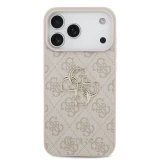 Guess PU 4G Metal Logo Zadní Kryt pro iPhone 18 Pro Max Pink