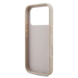 Guess PU 4G Metal Logo Zadní Kryt pro iPhone 18 Pro Pink