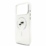 Karl Lagerfeld IML K&CH Heads Metal Frame MagSafe Zadní Kryt pro iPhone 18 Pro Max White