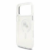Karl Lagerfeld IML K&CH Heads Metal Frame MagSafe Zadní Kryt pro iPhone 18 Pro Max White
