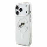Karl Lagerfeld IML K&CH Heads Metal Frame MagSafe Zadní Kryt pro iPhone 18 Pro White