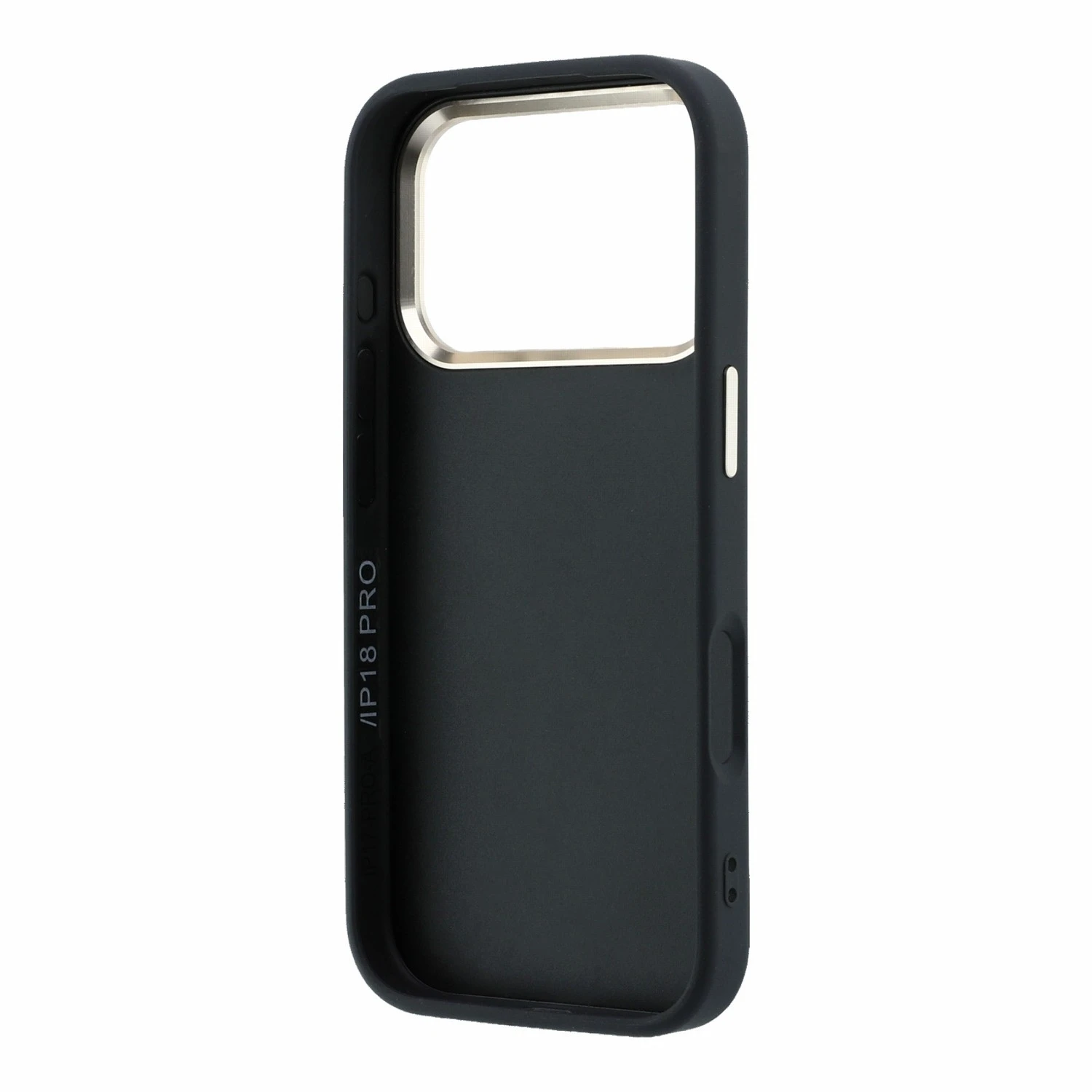 Guess PU 4G Resin Metal Logo Zadní Kryt pro iPhone 18 Pro Max Black
