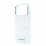 Karl Lagerfeld IML Rhinestones Allover Magsafe Zadní Kryt pro iPhone 18 Pro White