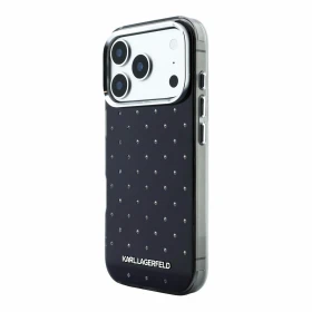 Karl Lagerfeld IML Rhinestones Allover Magsafe Zadní Kryt pro iPhone 18 Pro Black